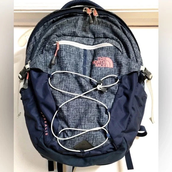 The North Face Borealis Navy Laptop Backpack - Picture 1 of 10